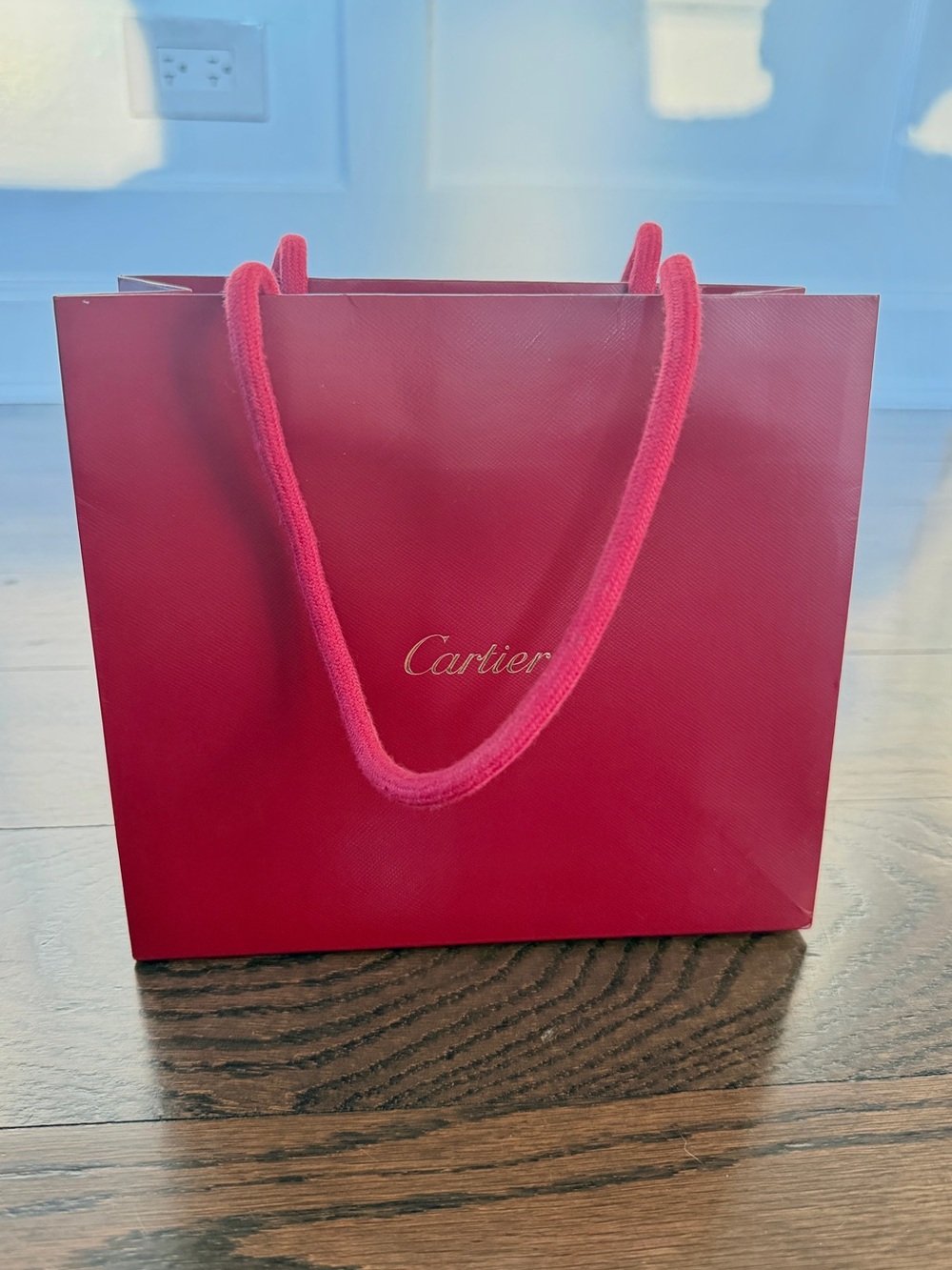 Cartier Small Red Shopping Bag Size: 8x7